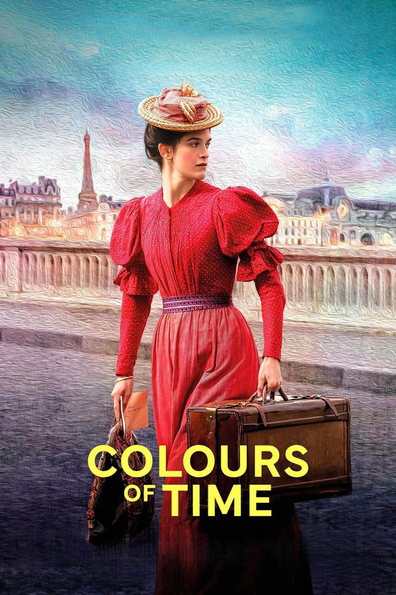 Poster chính thức của phim Phim Tâm Lý, Phim Hài "Màu Thời Gian" (Colours of Time - 2025), với sự tham gia của diễn viên Suzanne Lindon và Abraham Wapler.