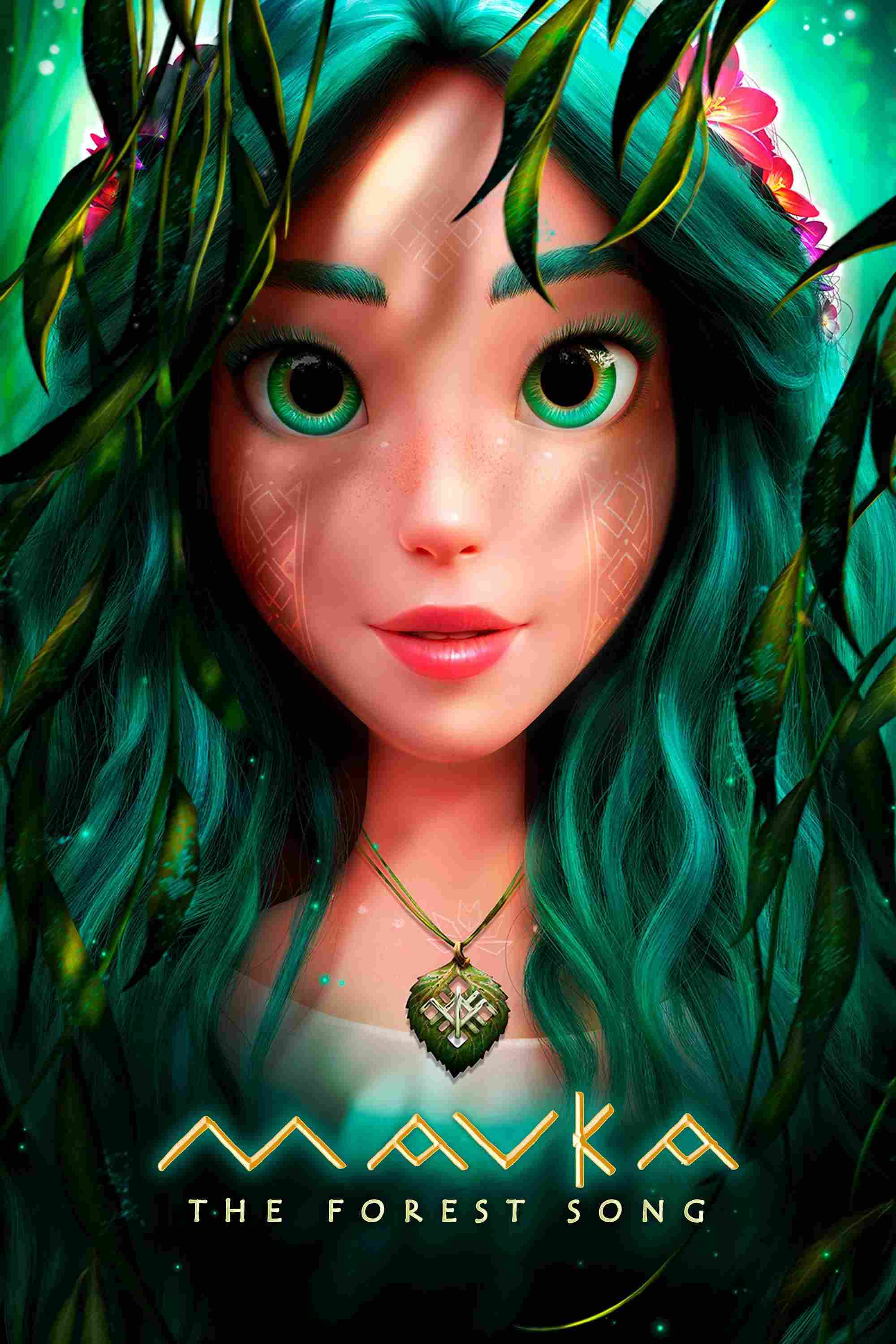 Poster chính thức của phim Phim Hoạt Hình, Phim Phiêu Lưu "Mavka: Thần Thoại Rừng Xanh" (Mavka: The Forest Song - 2023), với sự tham gia của diễn viên Natalka Denysenko và Artem Pyvovarov.