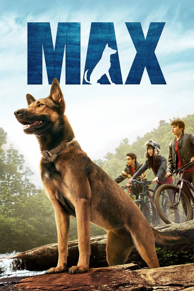 Poster chính thức của phim Phim Phiêu Lưu, Phim Tâm Lý "Max" (Max - 2015), với sự tham gia của diễn viên Thomas Haden Church và Josh Wiggins.
