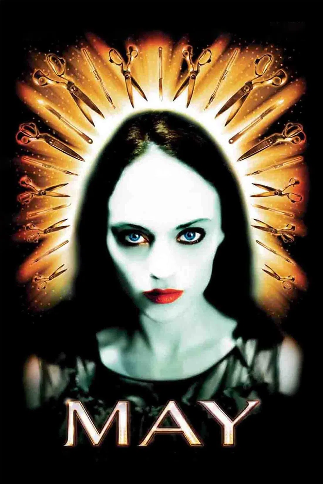 Poster chính thức của phim Phim Tâm Lý, Phim Kinh Dị "May" (May - 2003), với sự tham gia của diễn viên Angela Bettis và Jeremy Sisto.