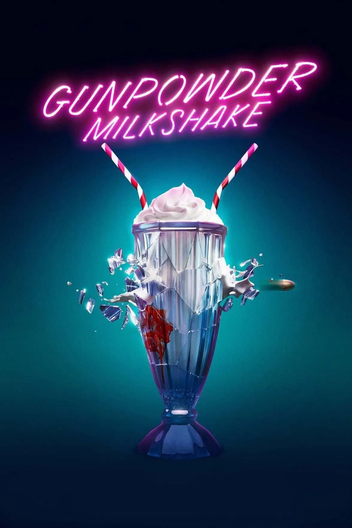 Poster chính thức của phim Phim Hành Động, Phim Hình Sự "Mẹ Con Sát Thủ" (Gunpowder Milkshake - 2021), với sự tham gia của diễn viên Karen Gillan và Lena Headey.