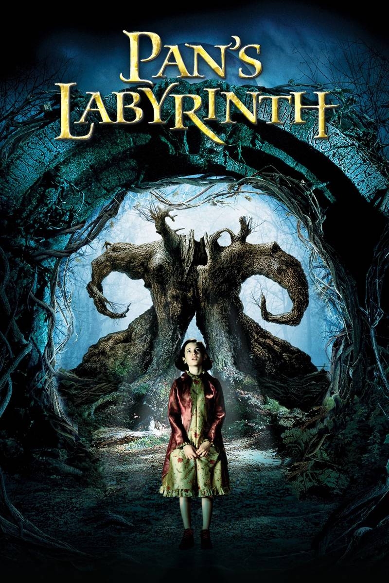 Poster chính thức của phim Phim Giả Tượng, Phim Tâm Lý "Mê Cung Của Pan" (Pan's Labyrinth - 2006), với sự tham gia của diễn viên Ivana Baquero và Sergi López.
