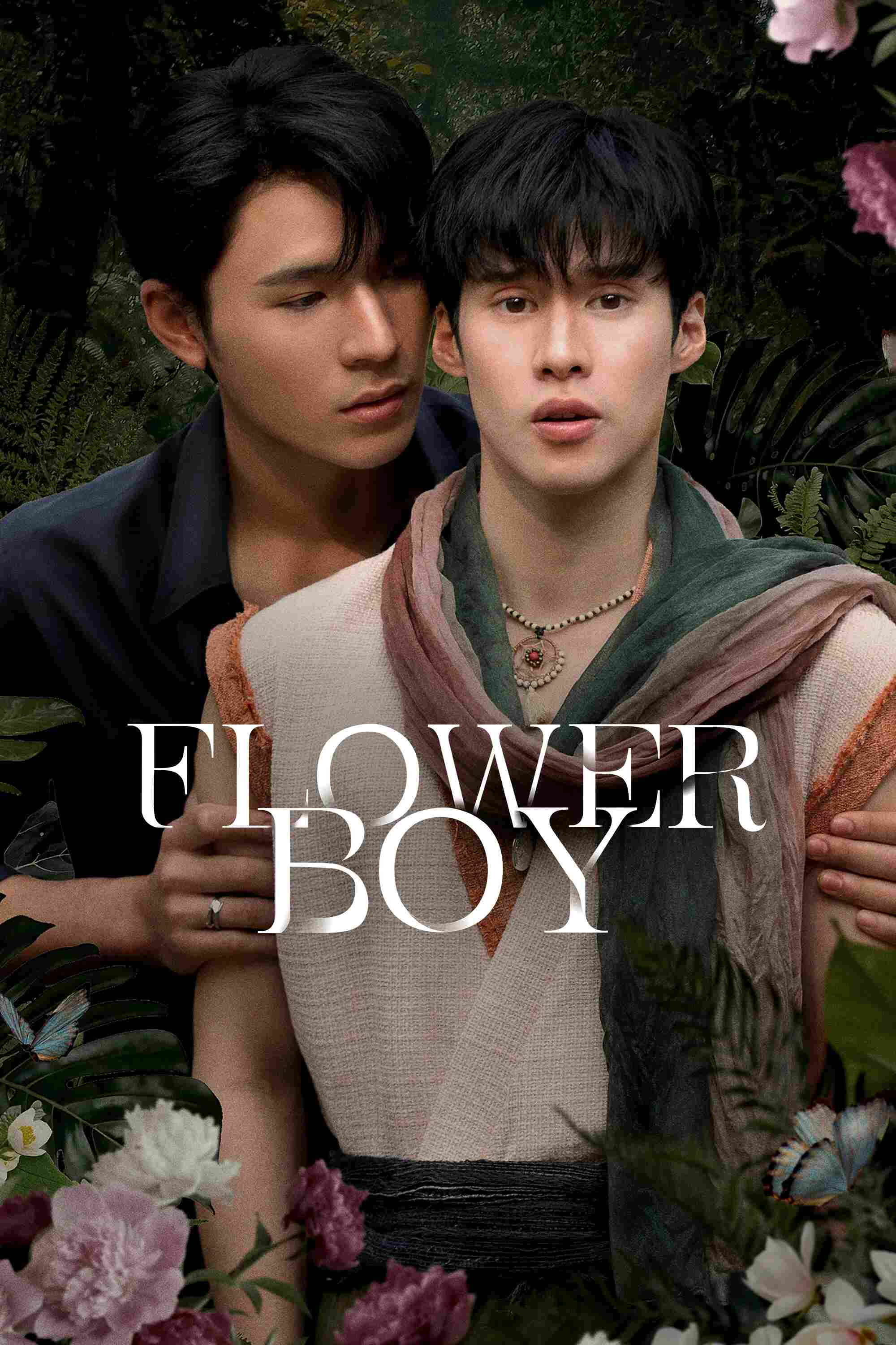Poster chính thức của phim Phim Tâm Lý, Phim Viễn Tưởng & Giả Tưởng "Mê Đắm Hương Hoa" (Flower Boy - 2026), với sự tham gia của diễn viên Satjakorn Chalard và Peemapol Panichtamrong.