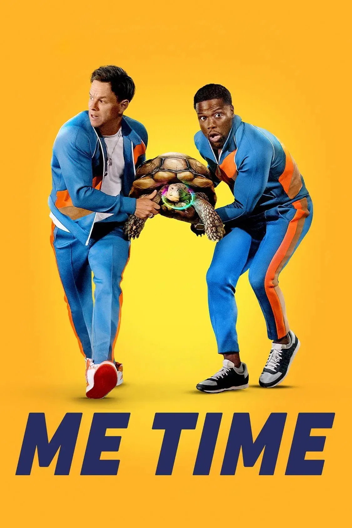 Poster chính thức của phim Phim Hài "Me Time: Cuối Tuần Của Bố" (Me Time - 2022), với sự tham gia của diễn viên Kevin Hart và Mark Wahlberg.