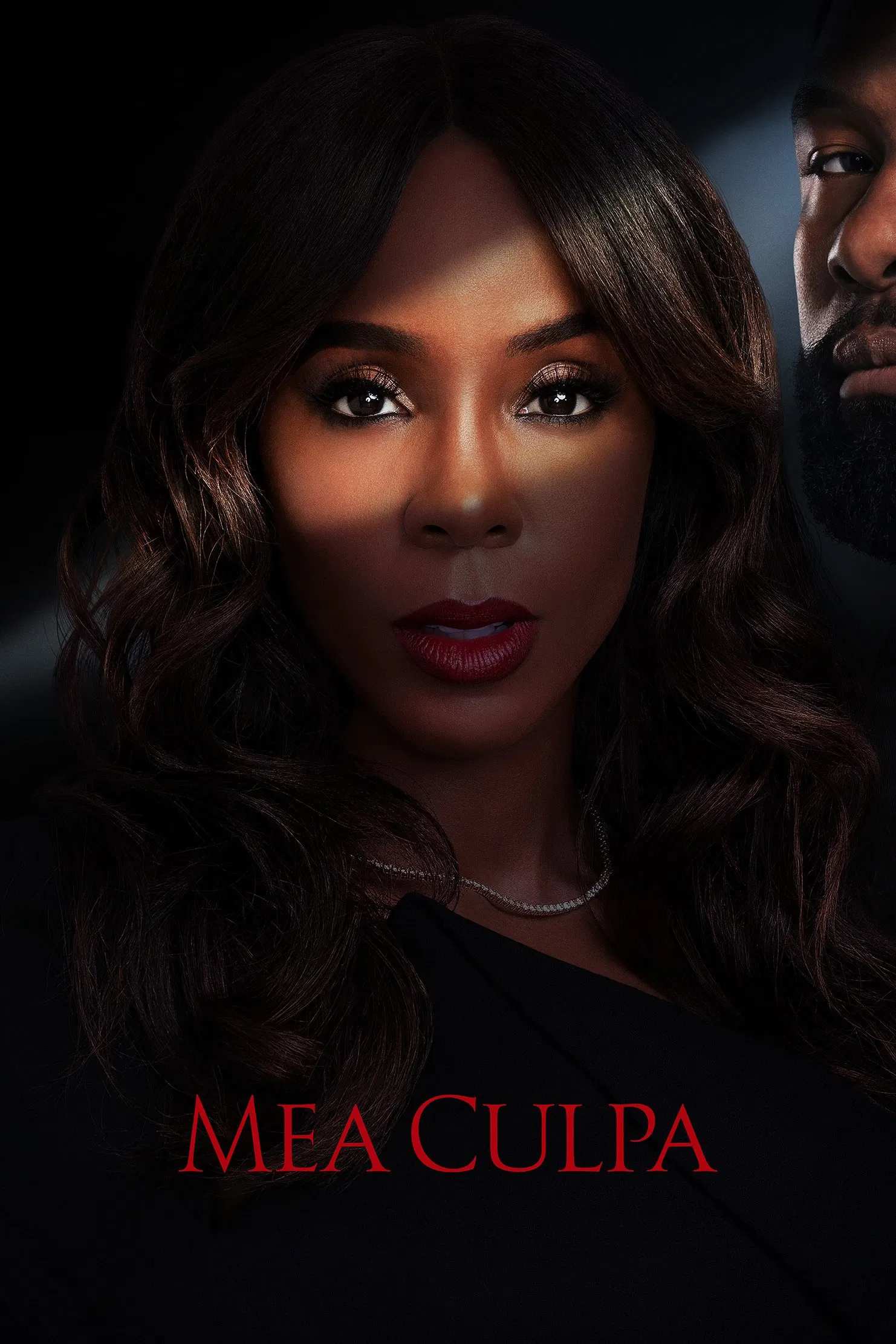 Poster chính thức của phim Phim Tâm Lý, Phim Hình Sự "Mea Culpa" (Mea Culpa - 2024), với sự tham gia của diễn viên Kelly Rowland và Trevante Rhodes.