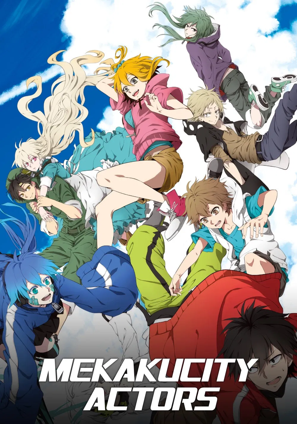 Poster chính thức của phim Phim Hoạt Hình, Phim Hài "Mekakucity Actors" (Mekakucity Actors - 2014), với sự tham gia của diễn viên Yuhko Kaida và Soichiro Hoshi.