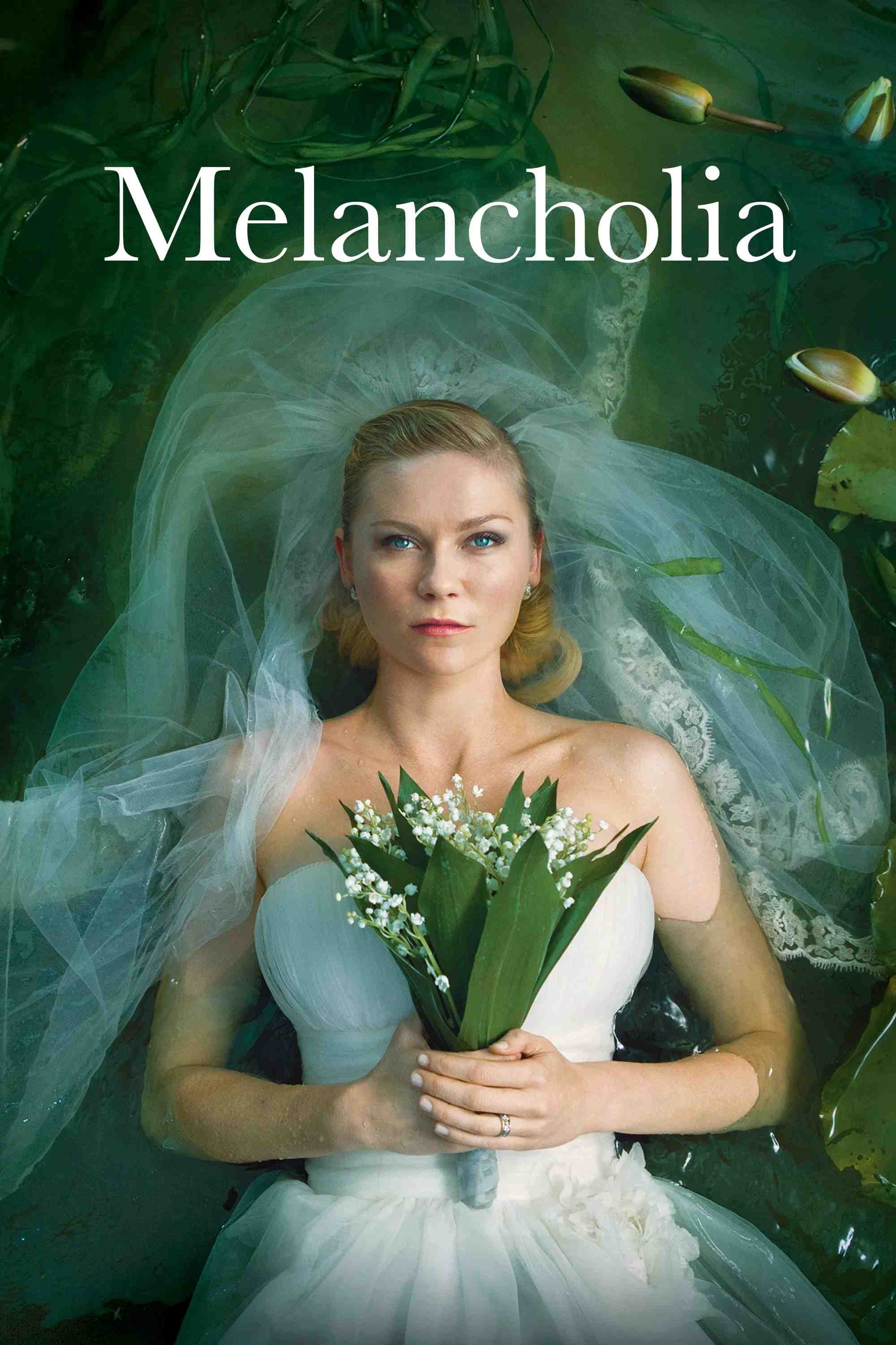 Poster chính thức của phim Phim Tâm Lý, Phim Viễn Tưởng "Melancholia" (Melancholia - 2011), với sự tham gia của diễn viên Kirsten Dunst và Charlotte Gainsbourg.