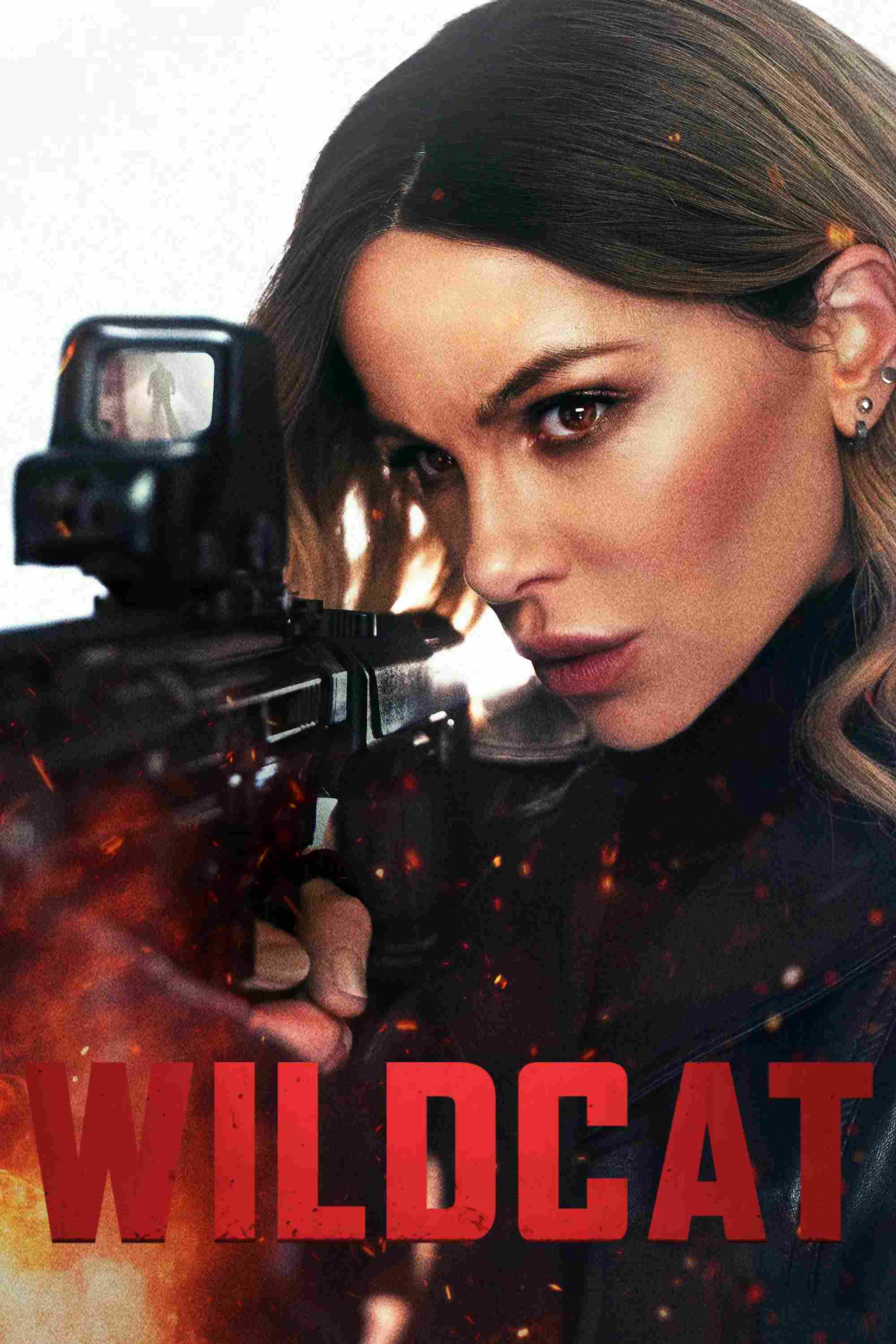 Poster chính thức của phim Phim Hành Động, Phim Giật Gân "Mèo Rừng" (Wildcat - 2025), với sự tham gia của diễn viên Kate Beckinsale và Lewis Tan.