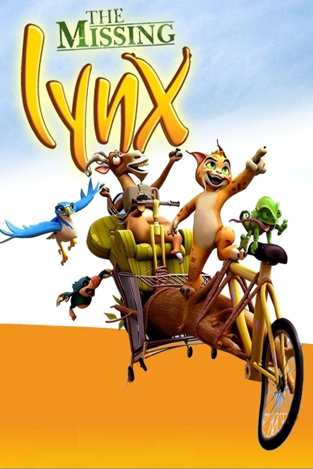 Poster chính thức của phim Phim Hoạt Hình, Phim Gia Đình "Mèo Rừng" (The Missing Lynx - 2008), với sự tham gia của diễn viên David Robles và Abraham Aguilar.