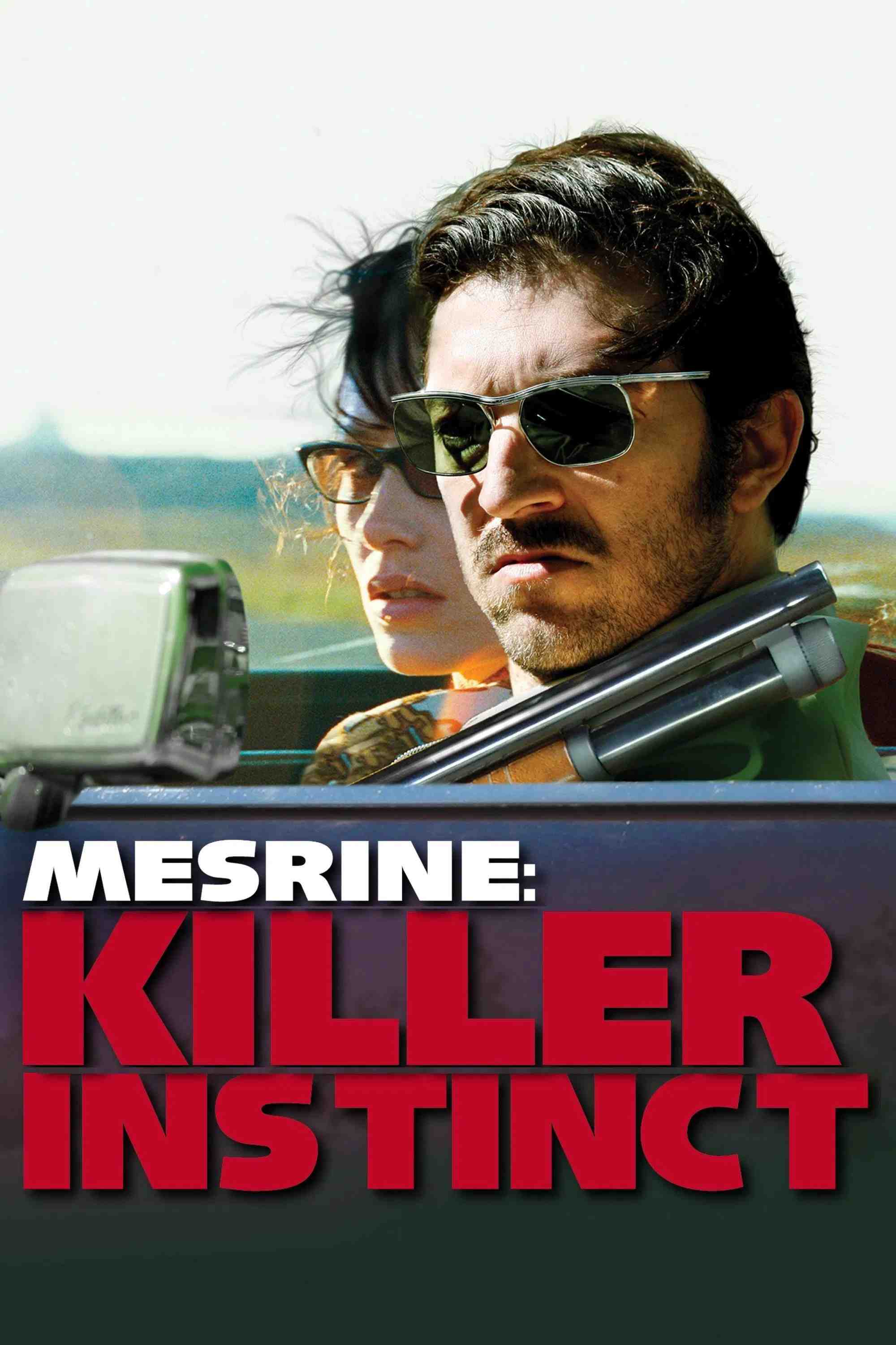 Poster chính thức của phim Phim Tâm Lý, Phim Hành Động "Mesrine: Killer Instinct" (Mesrine: Killer Instinct - 2008), với sự tham gia của diễn viên Vincent Cassel và Cécile de France.
