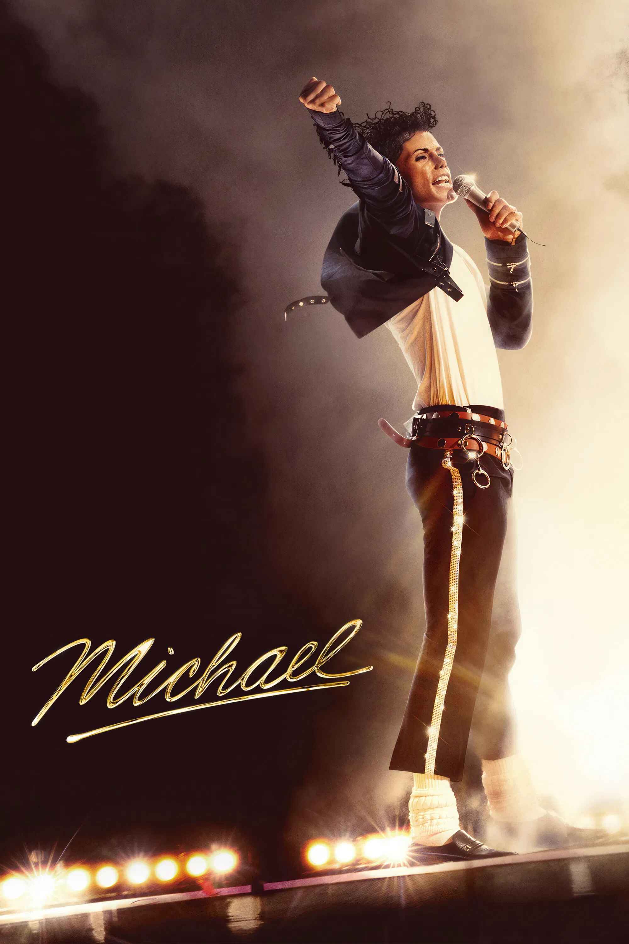 Poster chính thức của phim Phim Ca Nhạc, Phim Tâm Lý "Michael" (Michael - 2026), với sự tham gia của diễn viên Jaafar Jackson và Colman Domingo.