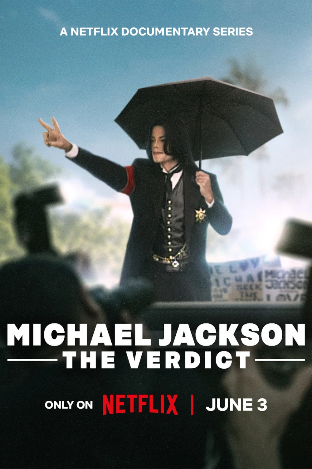 Poster chính thức của phim Phim Tài Liệu "Michael Jackson: Lời Tuyên Án" (Michael Jackson: The Verdict - 2026), với sự tham gia của diễn viên Michael Jackson.