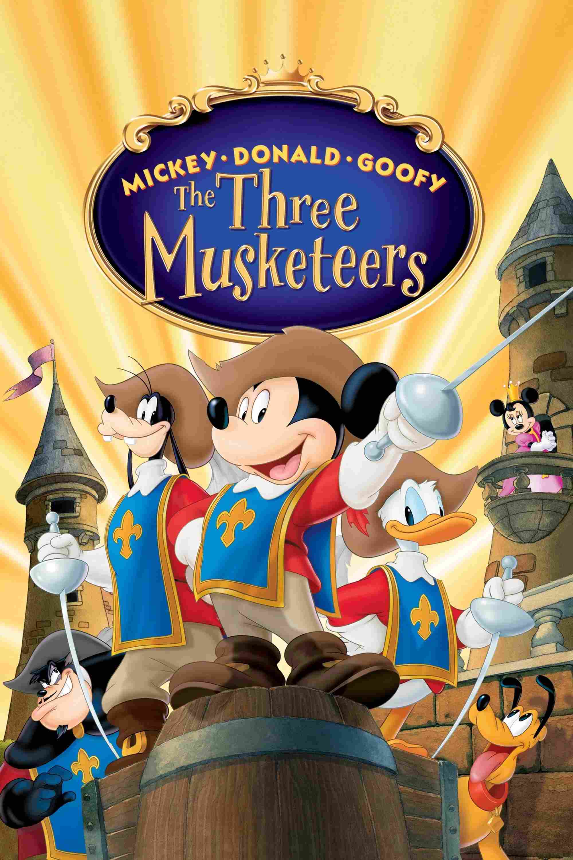 Poster chính thức của phim Phim Phiêu Lưu, Phim Hoạt Hình "Mickey, Donald, Goofy: The Three Musketeers" (Mickey, Donald, Goofy: The Three Musketeers - 2004), với sự tham gia của diễn viên Wayne Allwine và Tony Anselmo.