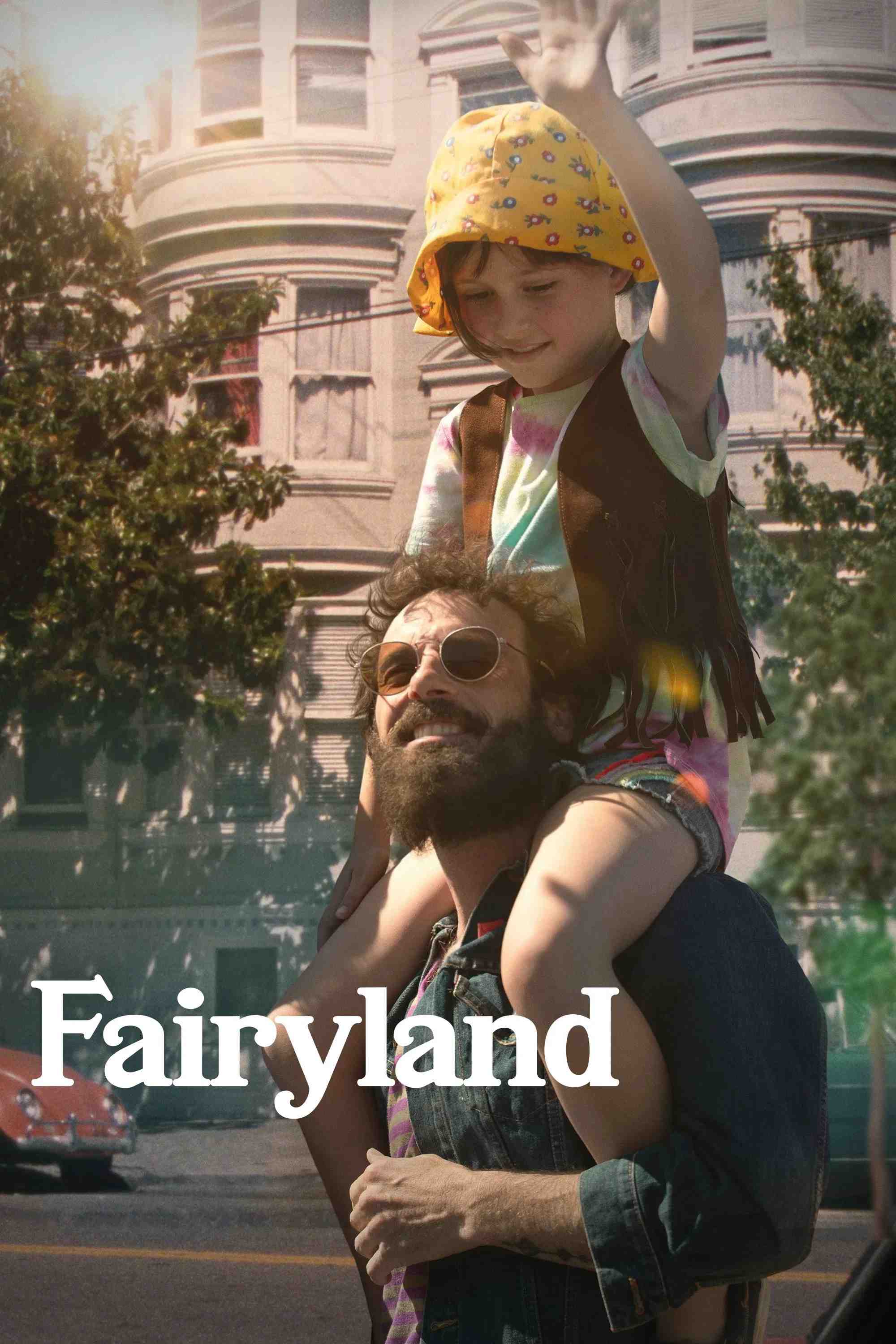 Poster chính thức của phim Phim Tâm Lý "Miền Cổ Tích" (Fairyland - 2025), với sự tham gia của diễn viên Emilia Jones và Scoot McNairy.