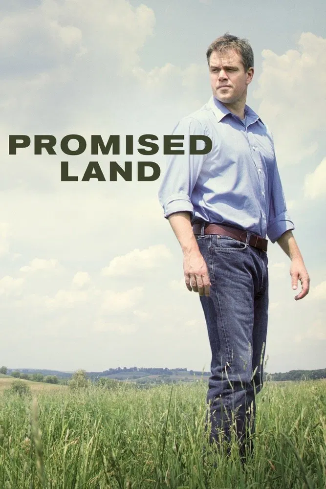 Poster chính thức của phim Phim Tâm Lý "Miền Đất Hứa" (Promised Land - 2012), với sự tham gia của diễn viên Matt Damon và Frances McDormand.