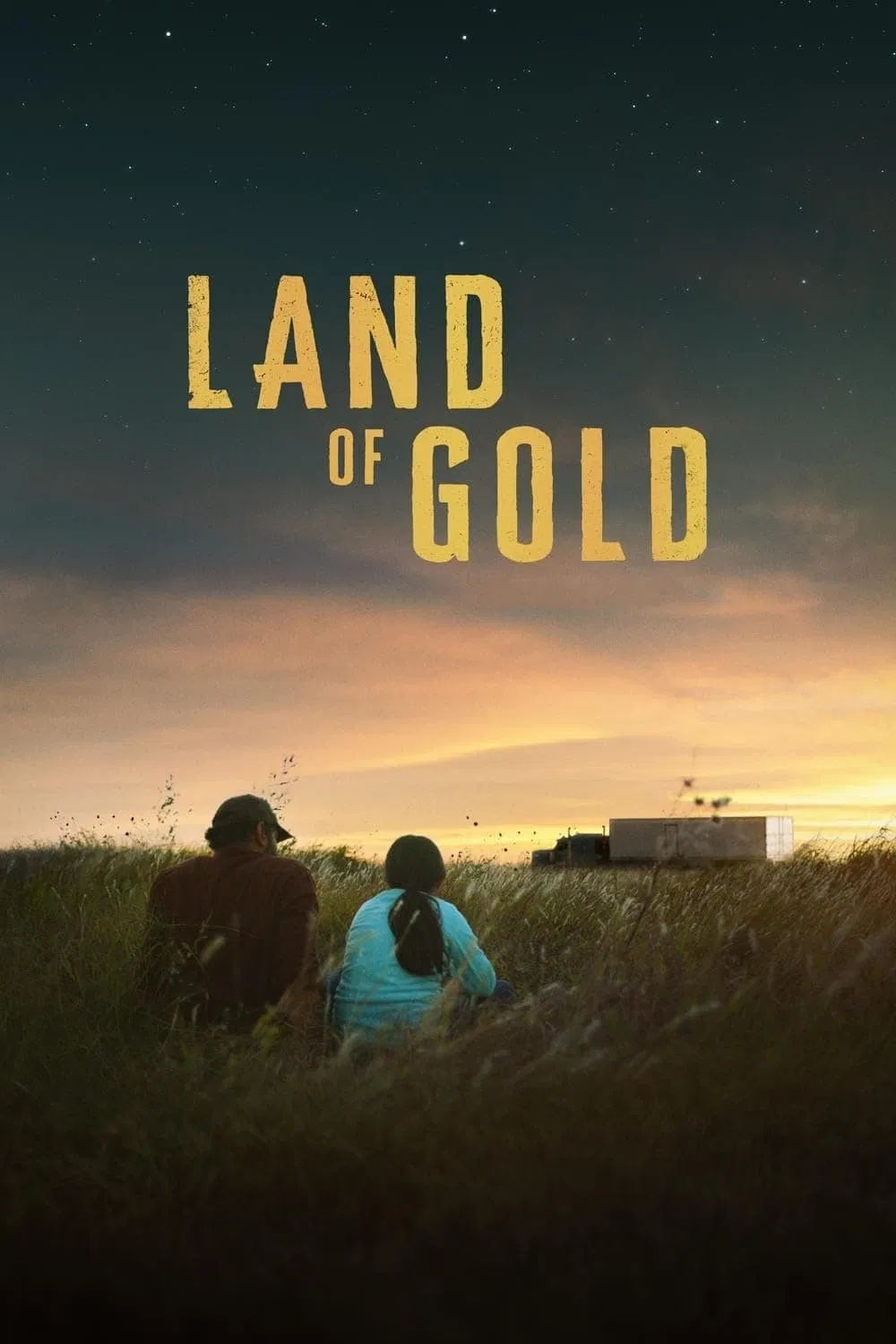 Poster chính thức của phim Phim Tâm Lý "Miền Đất Mơ Ước" (Land of Gold - 2023), với sự tham gia của diễn viên Nardeep Khurmi và Caroline Valencia.