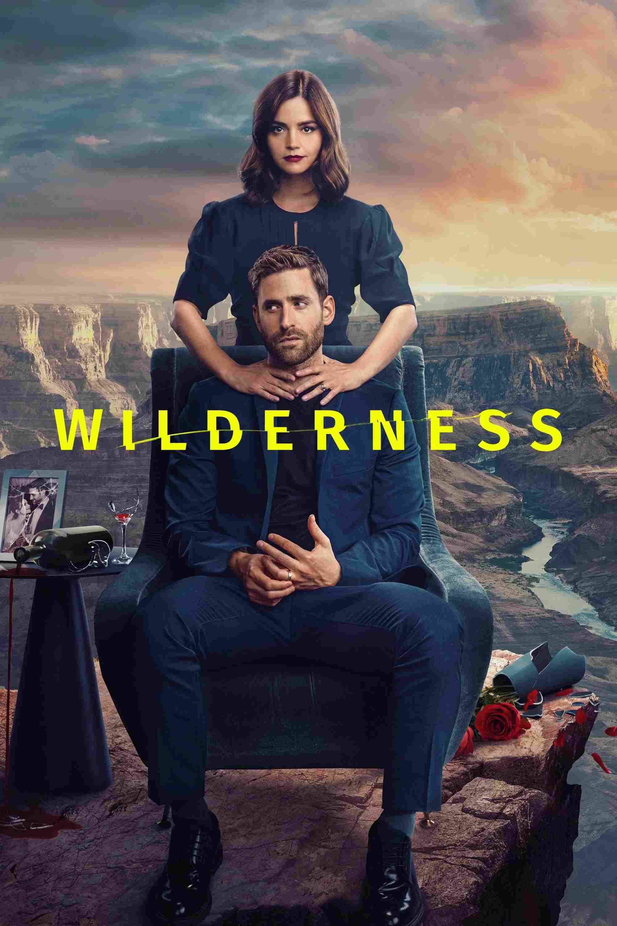 Poster chính thức của phim Phim Tâm Lý "Miền Hoang Vu" (Wilderness - 2023), với sự tham gia của diễn viên Jenna Coleman và Oliver Jackson-Cohen.