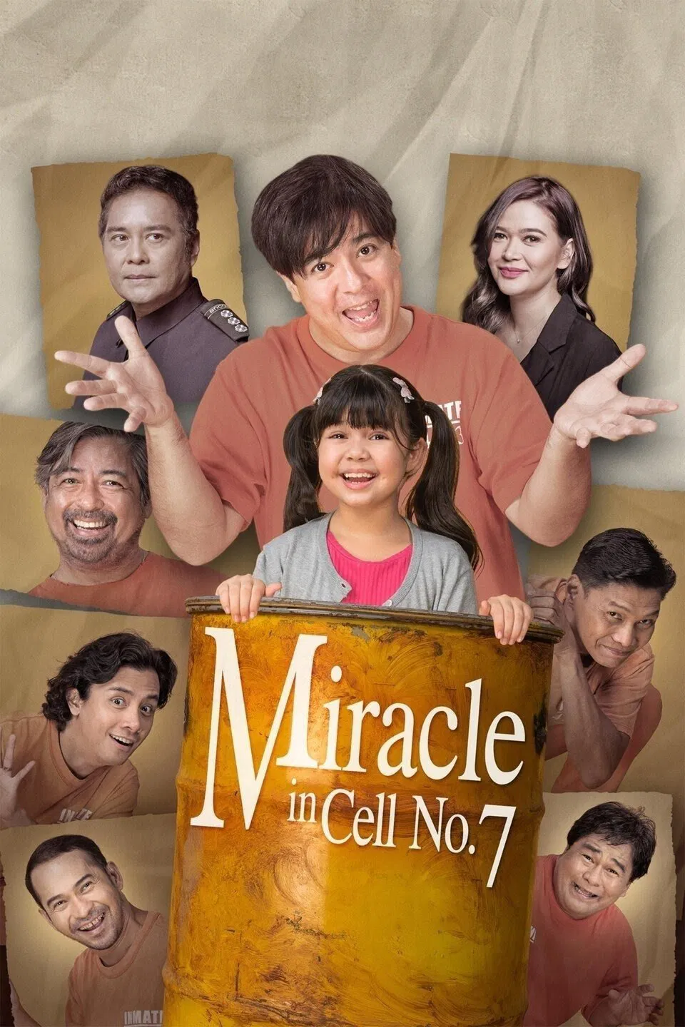 Poster chính thức của phim Phim Tâm Lý, Phim Hài "Miracle in Cell No. 7" (Miracle in Cell No. 7 - 2019), với sự tham gia của diễn viên Aga Muhlach và Bela Padilla.