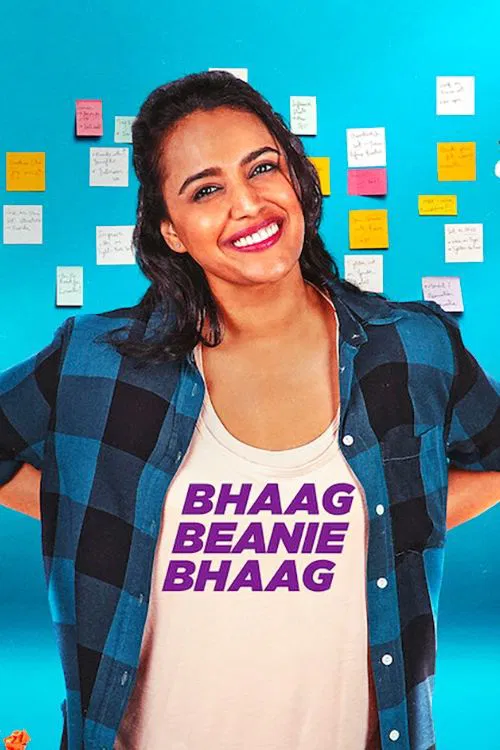 Poster chính thức của phim Phim Hài, Phim Tâm Lý "Mớ Bòng Bong Của Beanie" (Bhaag Beanie Bhaag - 2020), với sự tham gia của diễn viên Swara Bhasker và Varun Thakur.