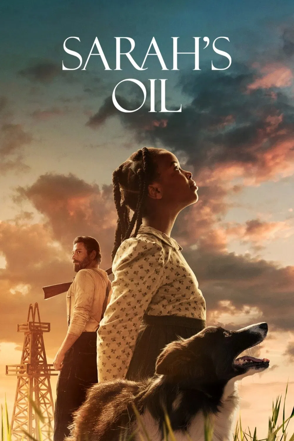 Poster chính thức của phim Phim Tâm Lý "Mỏ Dầu Của Sarah" (Sarah's Oil - 2025), với sự tham gia của diễn viên Zachary Levi và Naya Desir-Johnson.