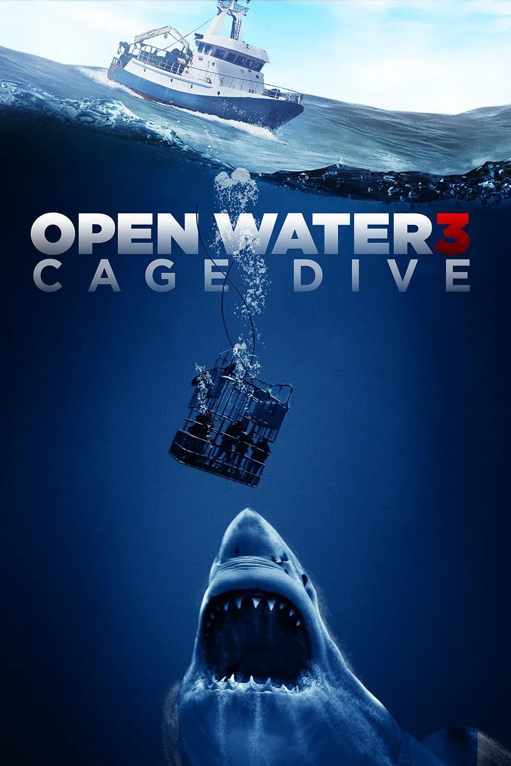 Poster chính thức của phim Phim Kinh Dị, Phim Giật Gân "Mồi Cá Mập" (Cage Dive - 2017), với sự tham gia của diễn viên Joel Hogan và Josh Potthoff.