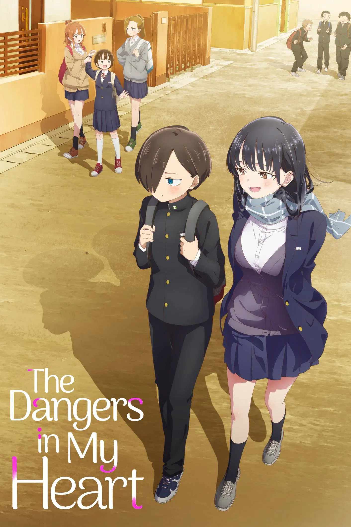 Poster chính thức của phim Phim Hoạt Hình, Phim Hài "Mối Nguy Hiểm Trong Trái Tim Tôi (Phần 2)" (The Dangers in My Heart - 2023), với sự tham gia của diễn viên Shun Horie và Hina Youmiya.