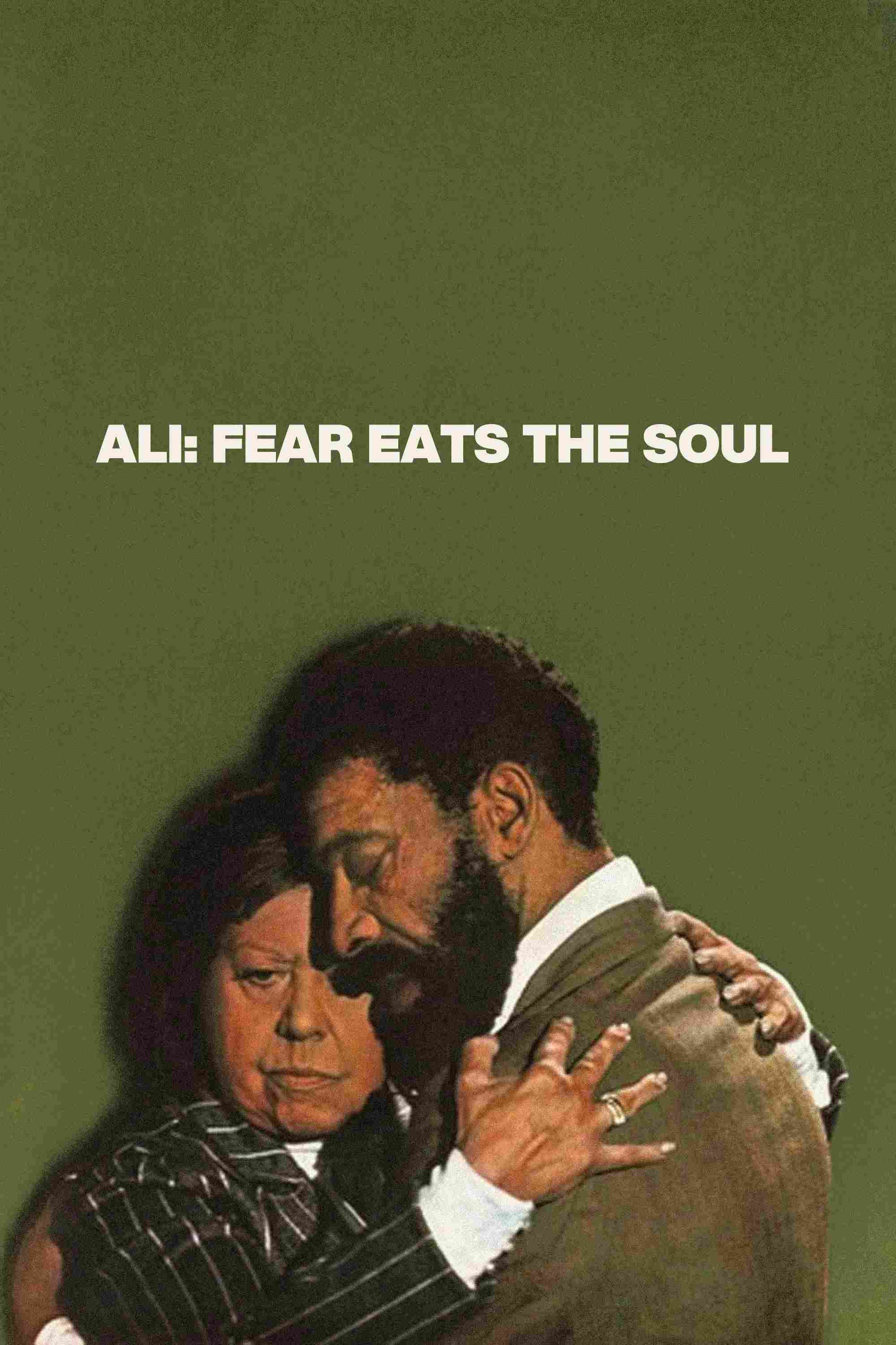 Poster chính thức của phim Phim Tình Cảm, Phim Tâm Lý "Mối Tình Đũa Lệch" (Ali: Fear Eats the Soul - 1974), với sự tham gia của diễn viên Brigitte Mira và El Hedi ben Salem.