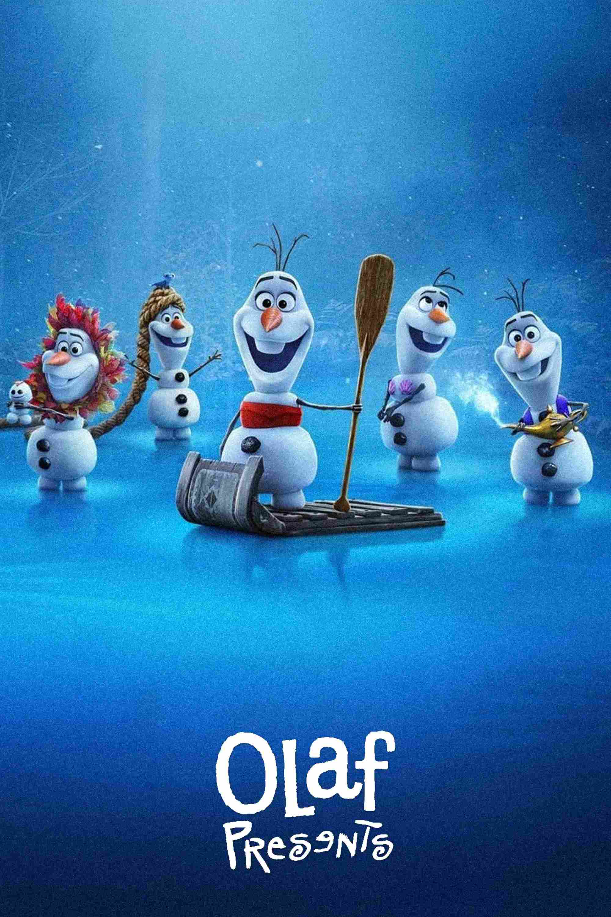Poster chính thức của phim Phim Hoạt Hình, Phim Gia Đình "Món Quà Từ Olaf" (Olaf Presents - 2021), với sự tham gia của diễn viên Josh Gad và Paul Briggs.