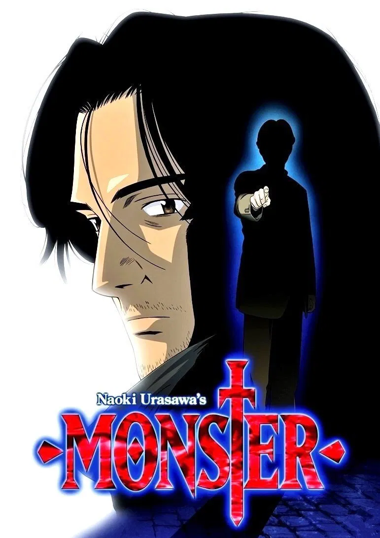 Poster chính thức của phim Phim Hoạt Hình, Phim Tâm Lý "Monster" (Monster - 2004), với sự tham gia của diễn viên Hidenobu Kiuchi và Nozomu Sasaki.