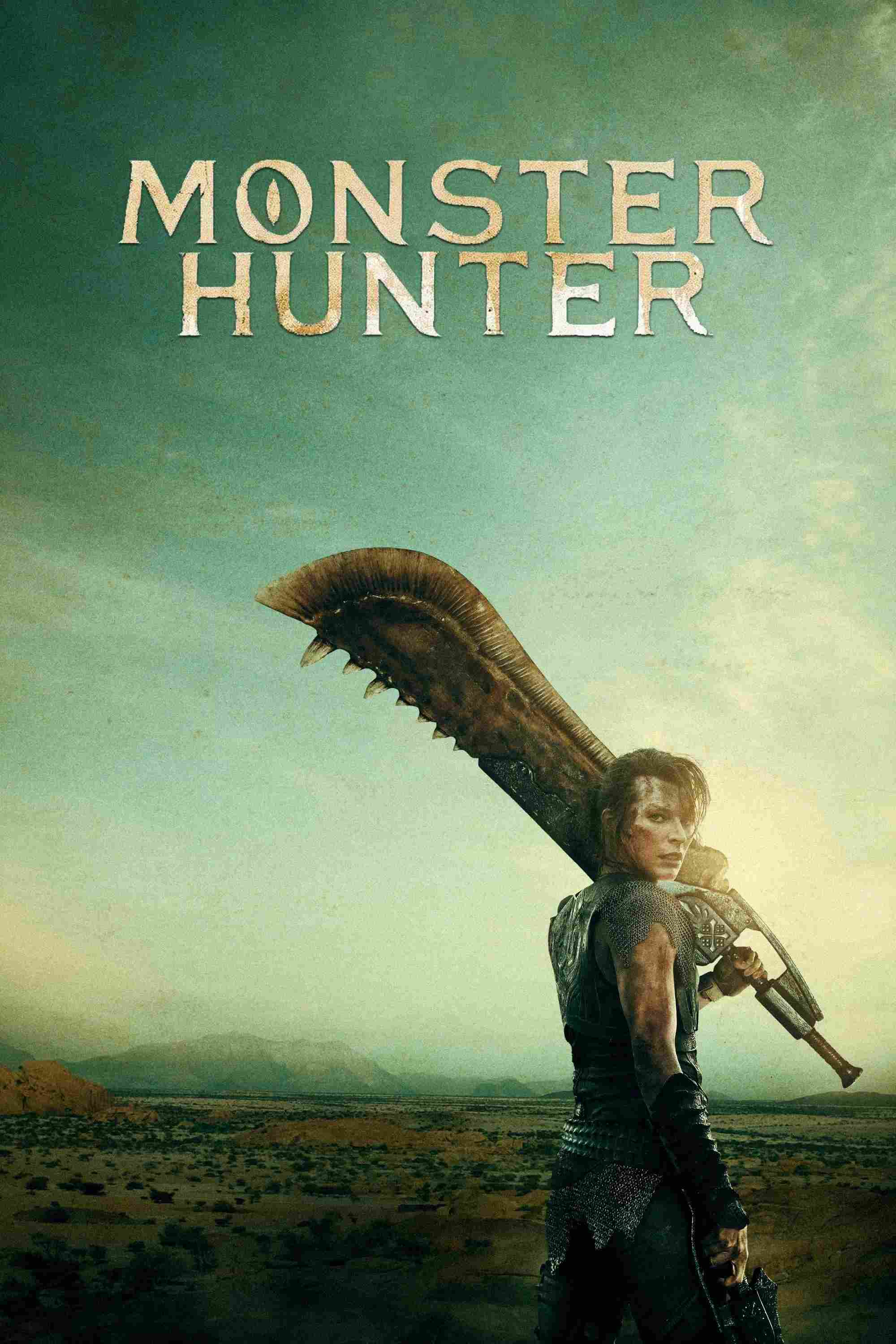 Poster chính thức của phim Phim Hành Động, Phim Giả Tượng "Monster Hunter: Thợ săn quái vật" (Monster Hunter - 2020), với sự tham gia của diễn viên Milla Jovovich và Tony Jaa.