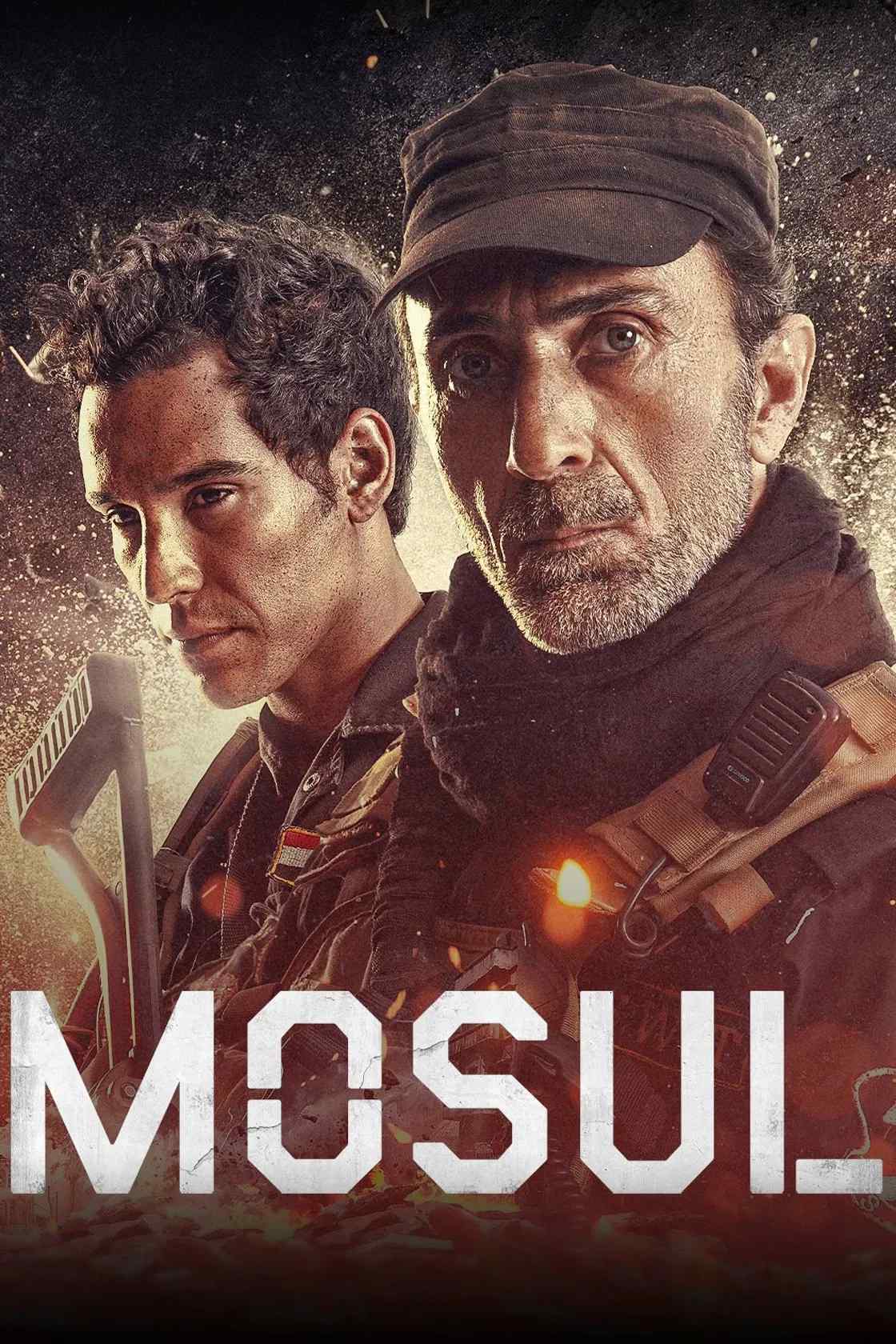 Poster chính thức của phim Phim Chiến Tranh, Phim Tâm Lý "Mosul" (Mosul - 2019), với sự tham gia của diễn viên Suhail Dabbach và Adam Bessa.