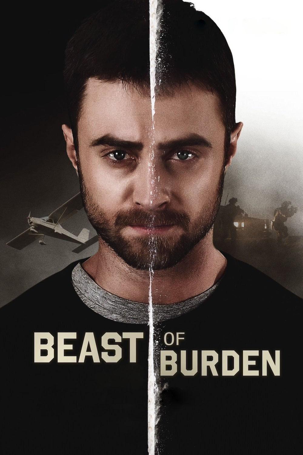 Poster chính thức của phim Phim Hành Động, Phim Hình Sự "Một Giờ Nghẹt Thở" (Beast of Burden - 2018), với sự tham gia của diễn viên Daniel Radcliffe và Pablo Schreiber.