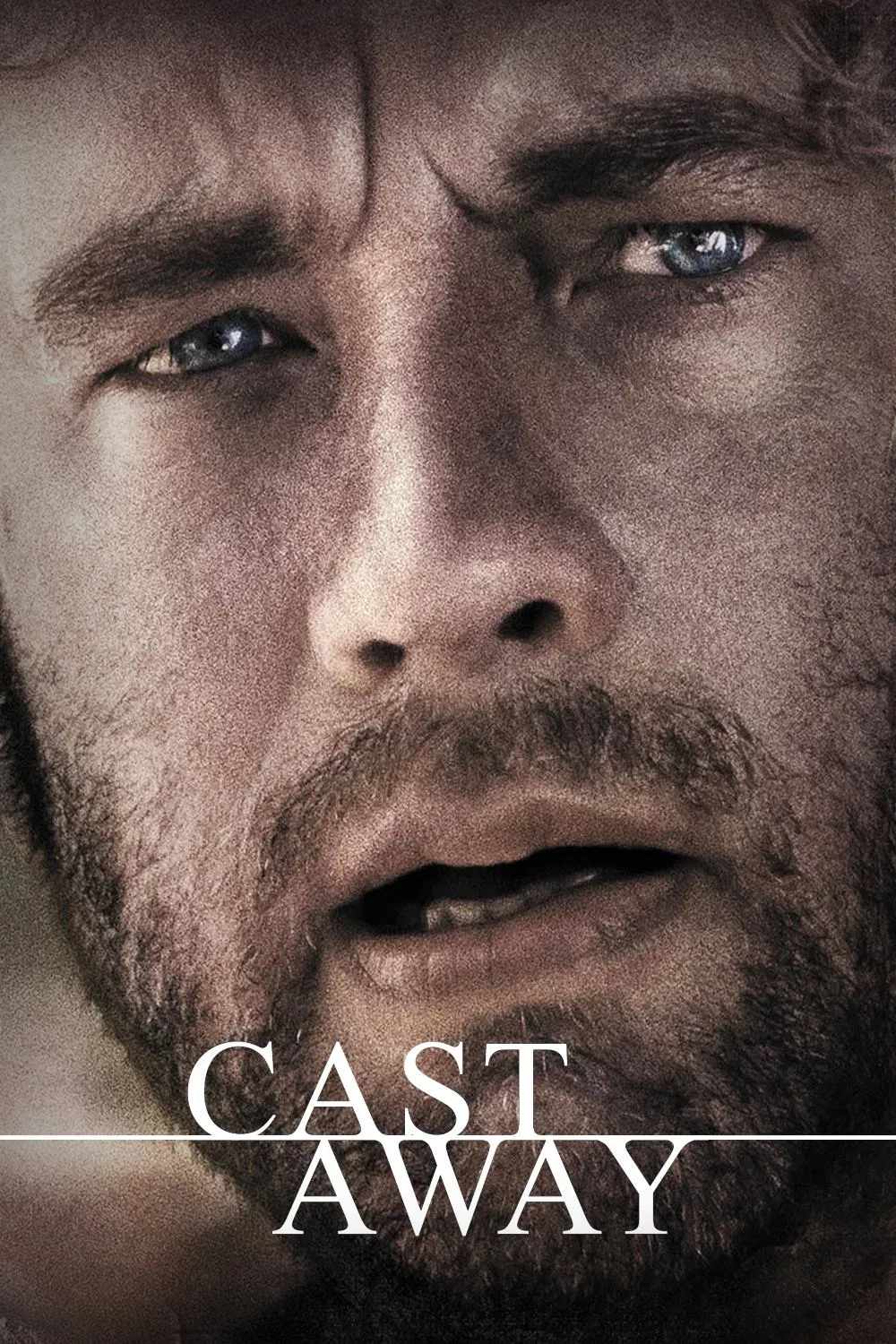Poster chính thức của phim Phim Phiêu Lưu, Phim Tâm Lý "Một Mình Trên Hoang Đảo" (Cast Away - 2000), với sự tham gia của diễn viên Tom Hanks và Helen Hunt.