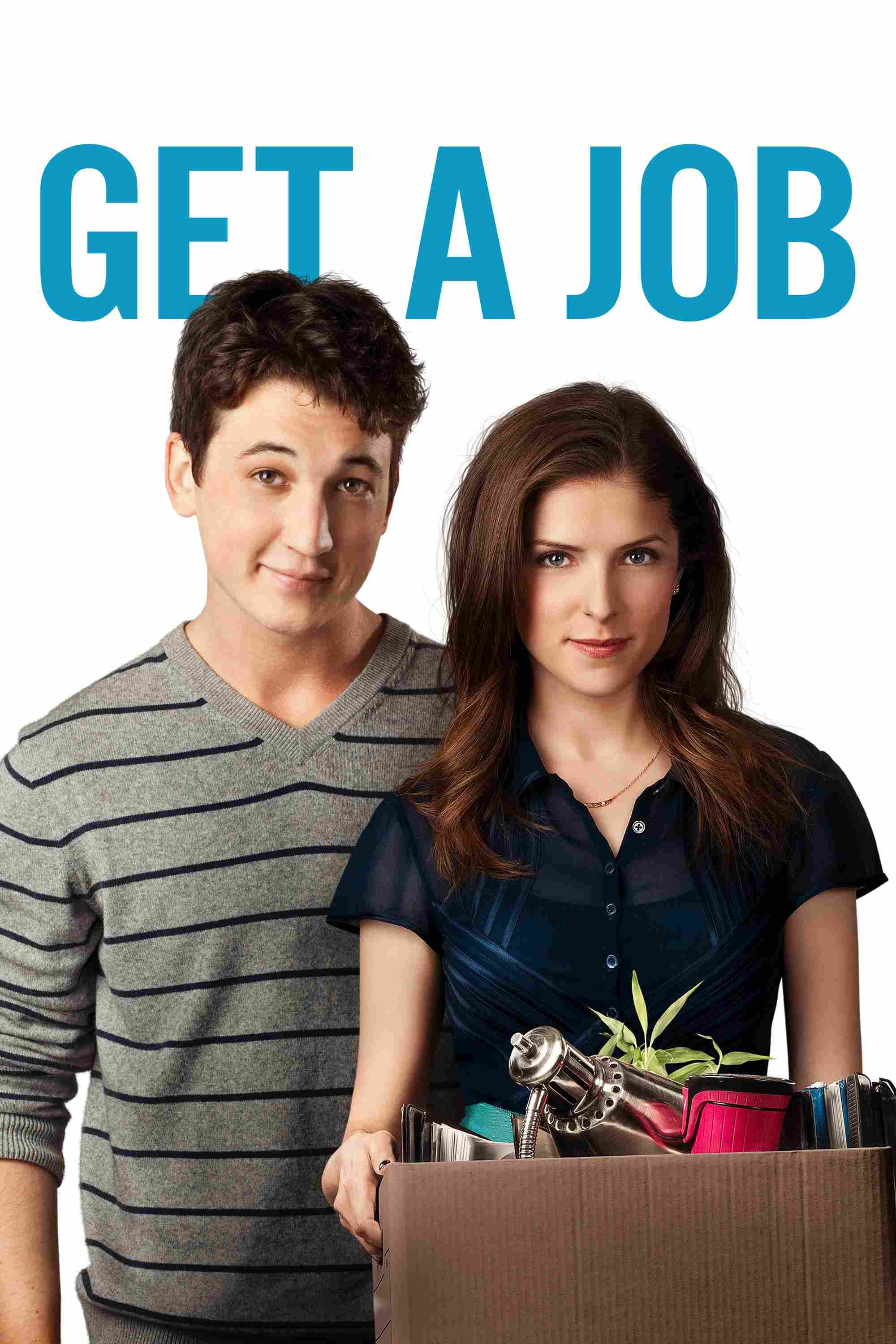 Poster chính thức của phim Phim Tâm Lý, Phim Hài "Một Năm Không Có Công Việc" (Get a Job - 2016), với sự tham gia của diễn viên Miles Teller và Anna Kendrick.