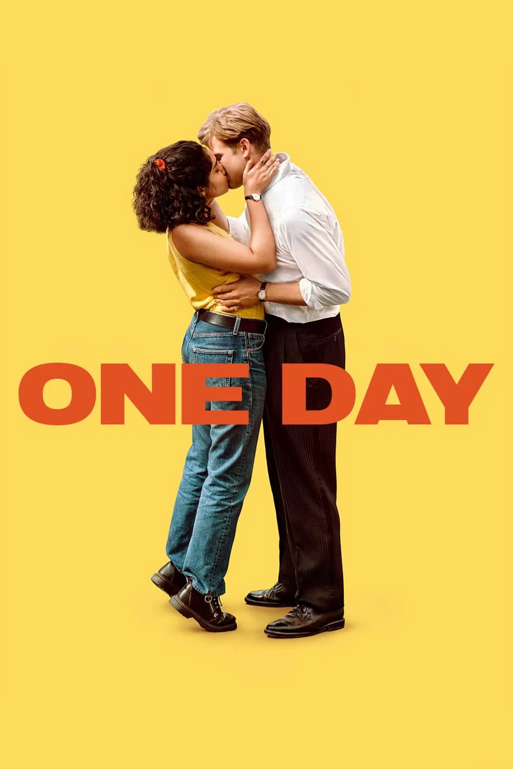 Poster chính thức của phim Phim Tâm Lý "Một ngày" (One Day - 2024), với sự tham gia của diễn viên Ambika Mod và Leo Woodall.