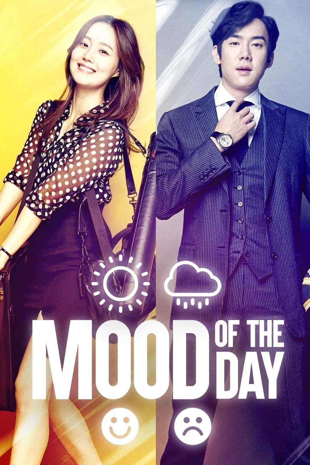 Poster chính thức của phim Phim Tình Cảm, Phim Hài "Một Ngày Kỳ Lạ" (Mood of the Day - 2016), với sự tham gia của diễn viên Moon Chae-won và Yoo Yeon-seok.