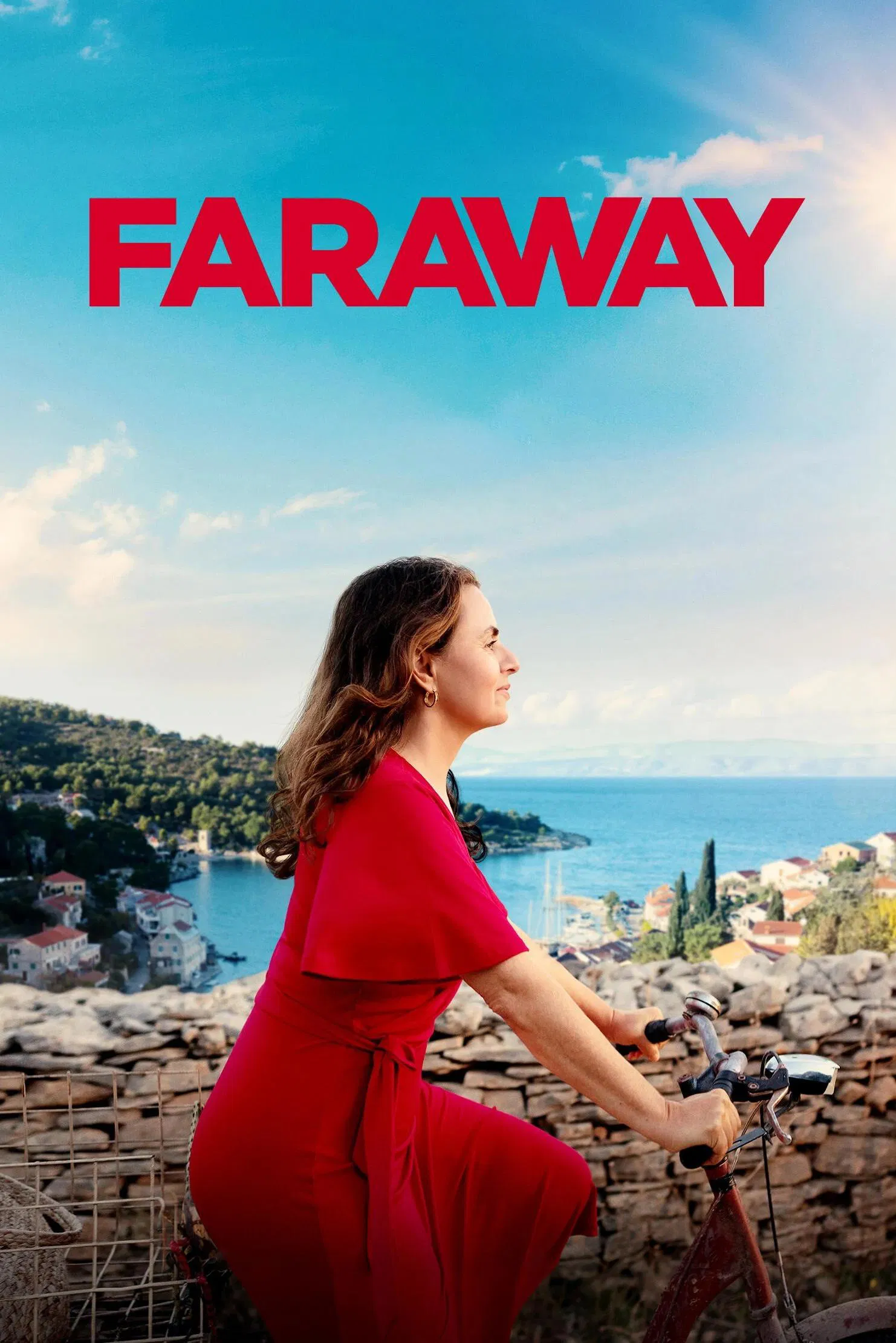 Poster chính thức của phim Phim Tình Cảm, Phim Hài "Một nơi xa" (Faraway - 2023), với sự tham gia của diễn viên Naomi Krauss và Goran Bogdan.