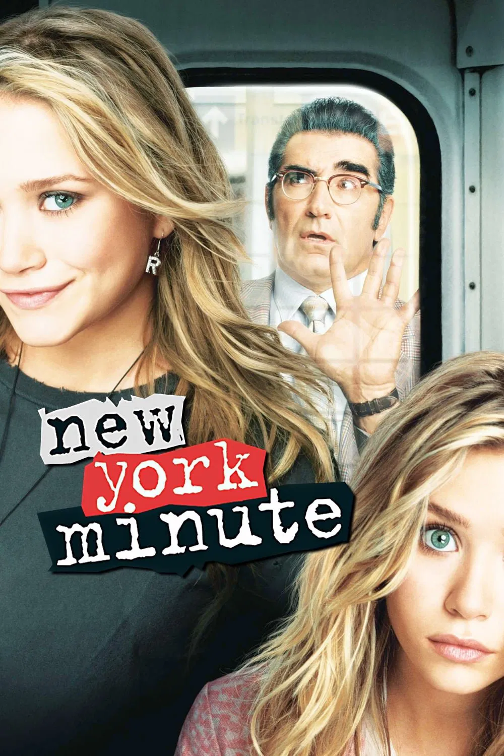 Poster chính thức của phim Phim Hài "Một Phút Ở New York" (New York Minute - 2004), với sự tham gia của diễn viên Ashley Olsen và Mary-Kate Olsen.