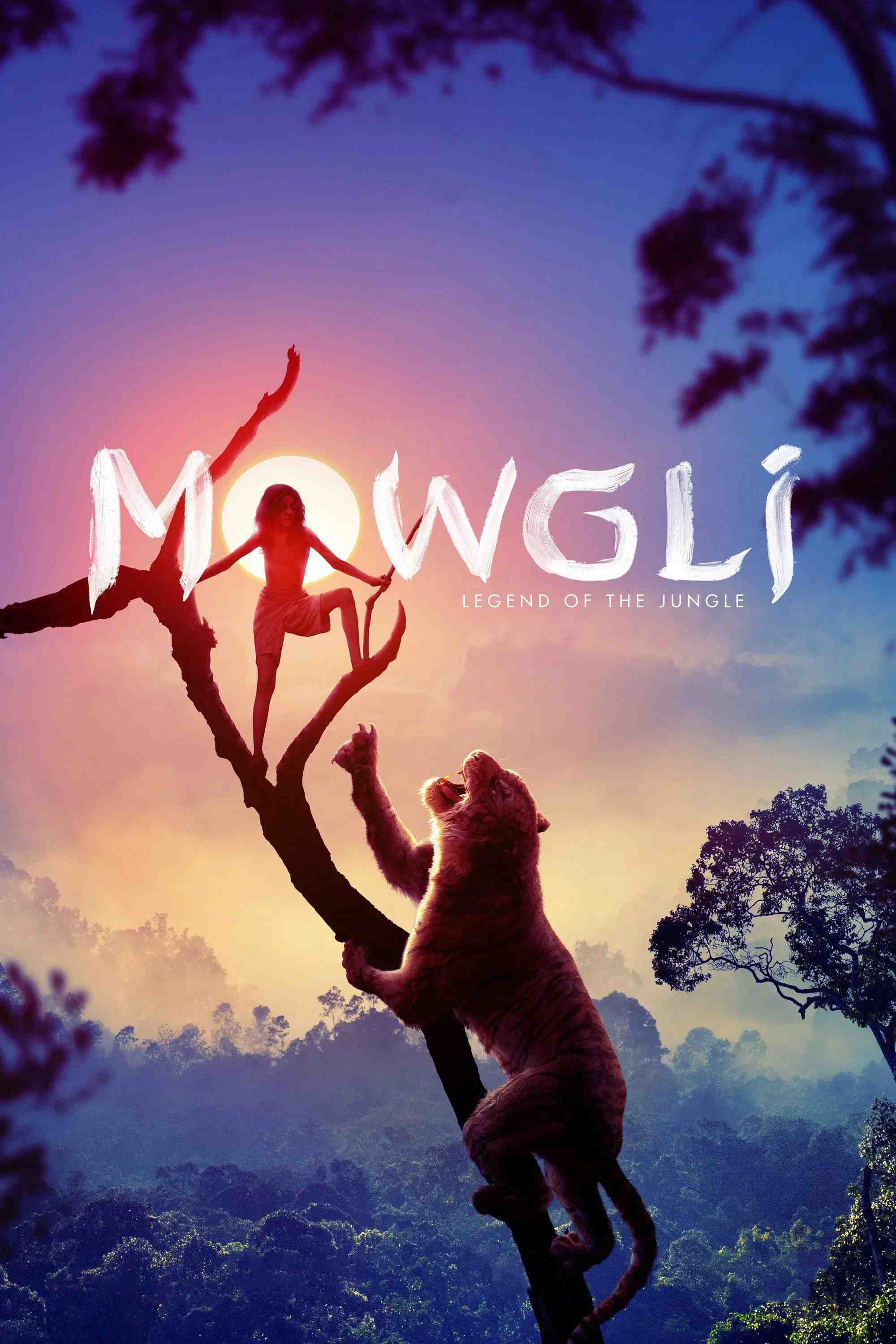 Poster chính thức của phim Phim Phiêu Lưu, Phim Tâm Lý "Mowgli: Huyền Thoại Rừng Xanh" (Mowgli: Legend of the Jungle - 2018), với sự tham gia của diễn viên Rohan Chand và Christian Bale.