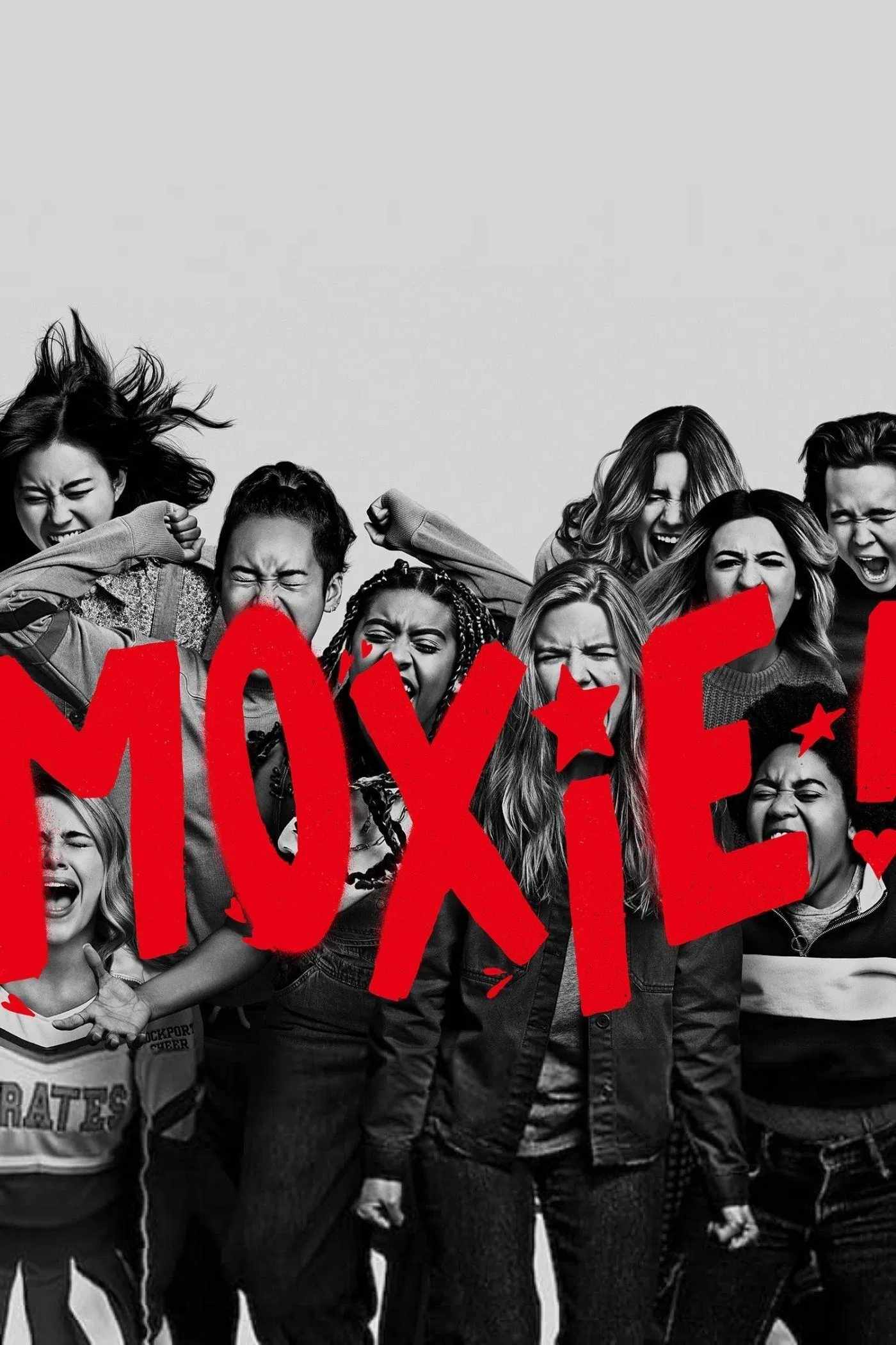 Poster chính thức của phim Phim Hài, Phim Tâm Lý "Moxie: Nữ Giới Mạnh Mẽ" (Moxie - 2021), với sự tham gia của diễn viên Hadley Robinson và Lauren Tsai.