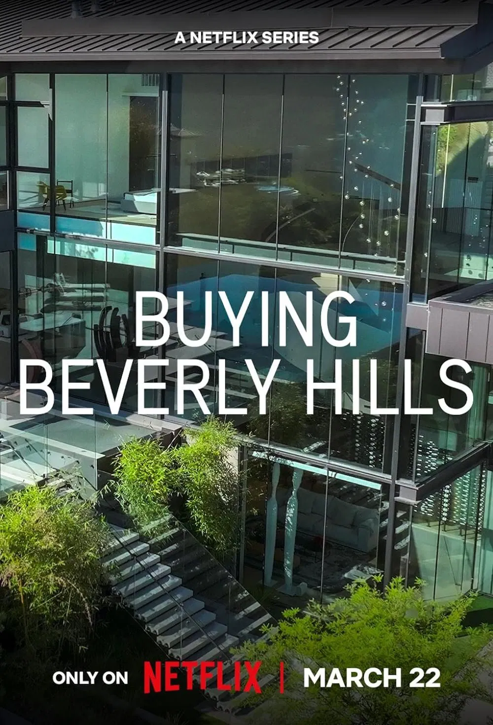 Poster chính thức của phim Truyền Hình Thực Tế "Mua Beverly Hills" (Buying Beverly Hills - 2022), với sự tham gia của diễn viên Mauricio Umansky và Alexia Umansky.