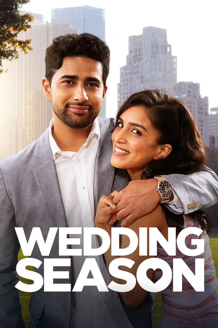 Poster chính thức của phim Phim Tình Cảm, Phim Hài "Mùa Cưới" (Wedding Season - 2022), với sự tham gia của diễn viên Pallavi Sharda và Suraj Sharma.