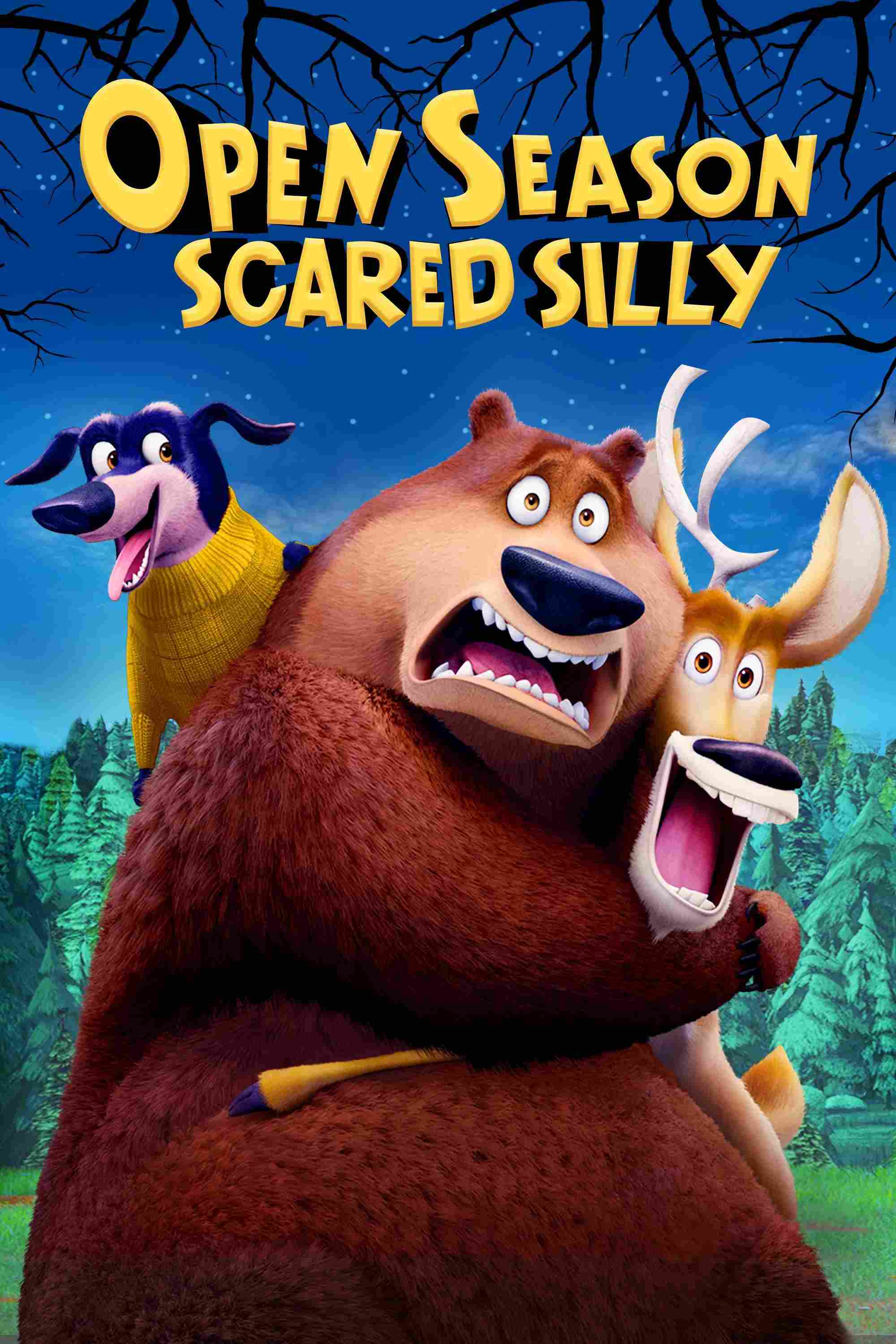 Poster chính thức của phim Phim Hoạt Hình, Phim Hài "Mùa Săn Bắn: Hành Trình Ngớ Ngẫn" (Open Season: Scared Silly - 2015), với sự tham gia của diễn viên William Townsend và Donny Lucas.