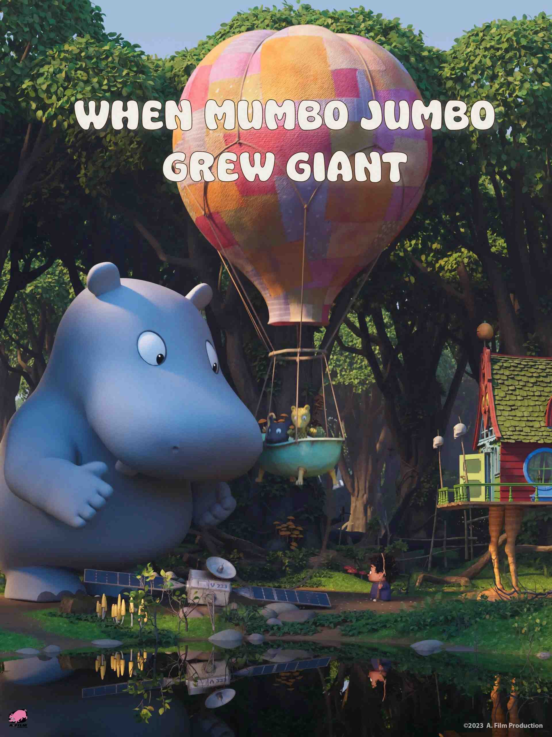 Poster chính thức của phim Phim Hoạt Hình, Phim Gia Đình "Mumbo: Giải Cứu Bé Bự" (When Mumbo Jumbo Grew Giant - 2026), với sự tham gia của diễn viên Victor Spanning và Annevig Schelde Ebbe.
