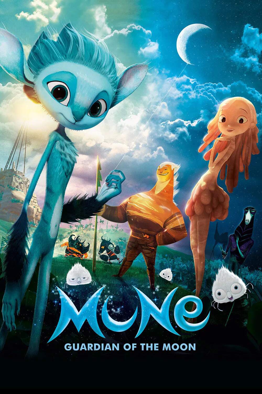 Poster chính thức của phim Phim Hoạt Hình, Phim Gia Đình "Mune: Chiến Binh Mặt Trăng (Mune, le gardien de la lune)" (Mune: Guardian of the Moon - 2015), với sự tham gia của diễn viên Michaël Grégorio và Omar Sy.
