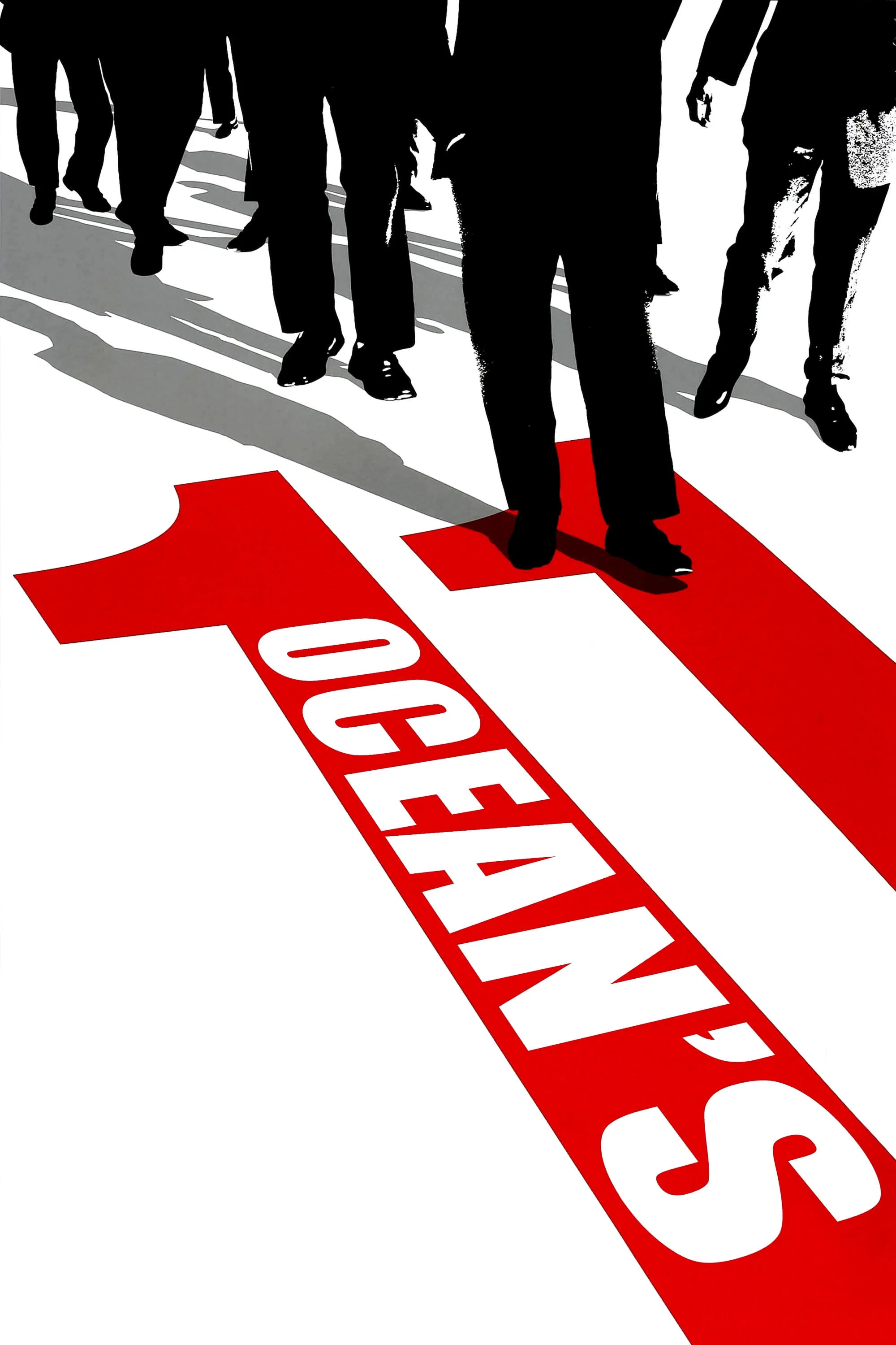 Poster chính thức của phim Phim Giật Gân, Phim Hình Sự "Mười Một Tên Cướp Thế Kỉ" (Ocean's Eleven - 2001), với sự tham gia của diễn viên George Clooney và Brad Pitt.