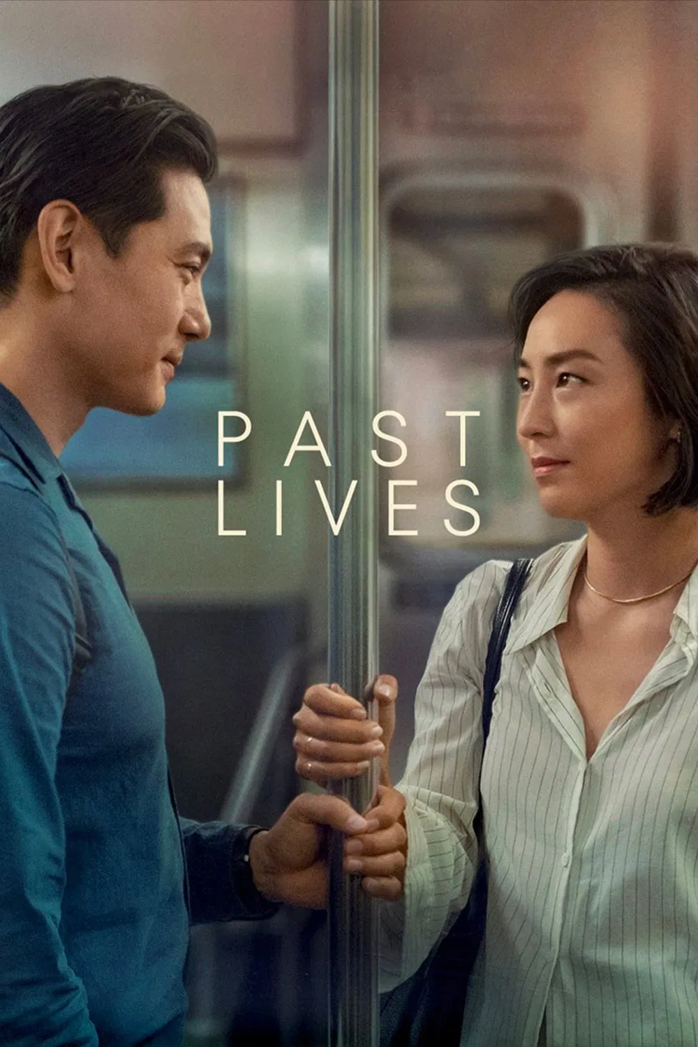 Poster chính thức của phim Phim Tâm Lý, Phim Tình Cảm "Muôn Kiếp Nhân Duyên" (Past Lives - 2023), với sự tham gia của diễn viên Greta Lee và Teo Yoo.