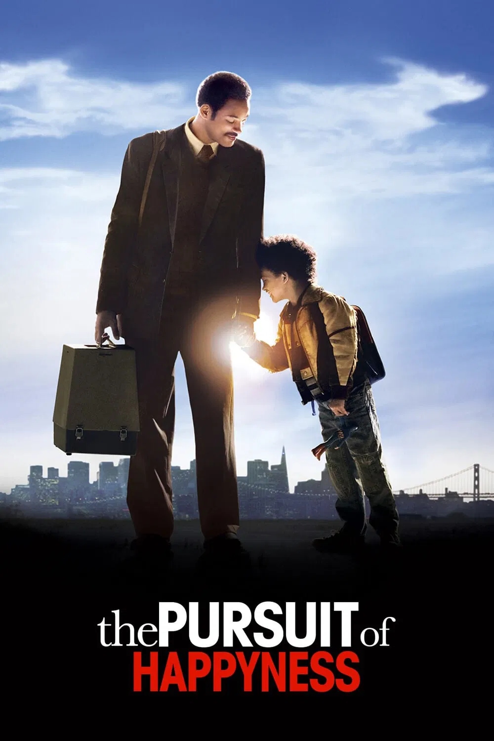 Poster chính thức của phim Phim Tâm Lý "Mưu Cầu Hạnh Phúc" (The Pursuit of Happyness - 2006), với sự tham gia của diễn viên Will Smith và Jaden Smith.