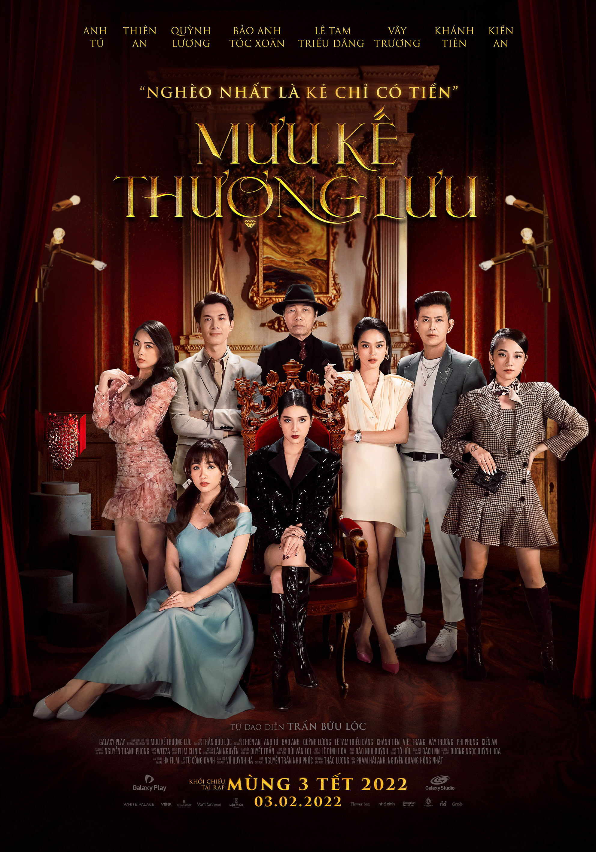 Poster chính thức của phim Phim Tâm Lý, Phim Giật Gân "Mưu Kế Thượng Lưu" (Vanity Fair - 2022), với sự tham gia của diễn viên Anh Tú Atus và Tam Triều Dâng.