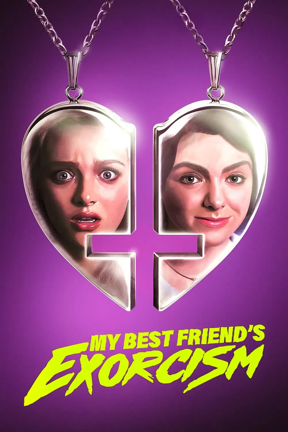 Poster chính thức của phim Phim Kinh Dị, Phim Hài "My Best Friend's Exorcism" (My Best Friend's Exorcism - 2022), với sự tham gia của diễn viên Elsie Fisher và Amiah Miller.